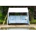 Oatmeal & Blue Brown Stripe Idler Garden Swing Seat