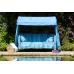 Blue & Blue Stripe Idler Garden Swing Seat