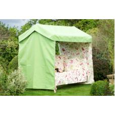 Green & Floral Idler Garden Swing Seat