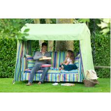 Green & Green Stripe Idler Garden Swing Seat